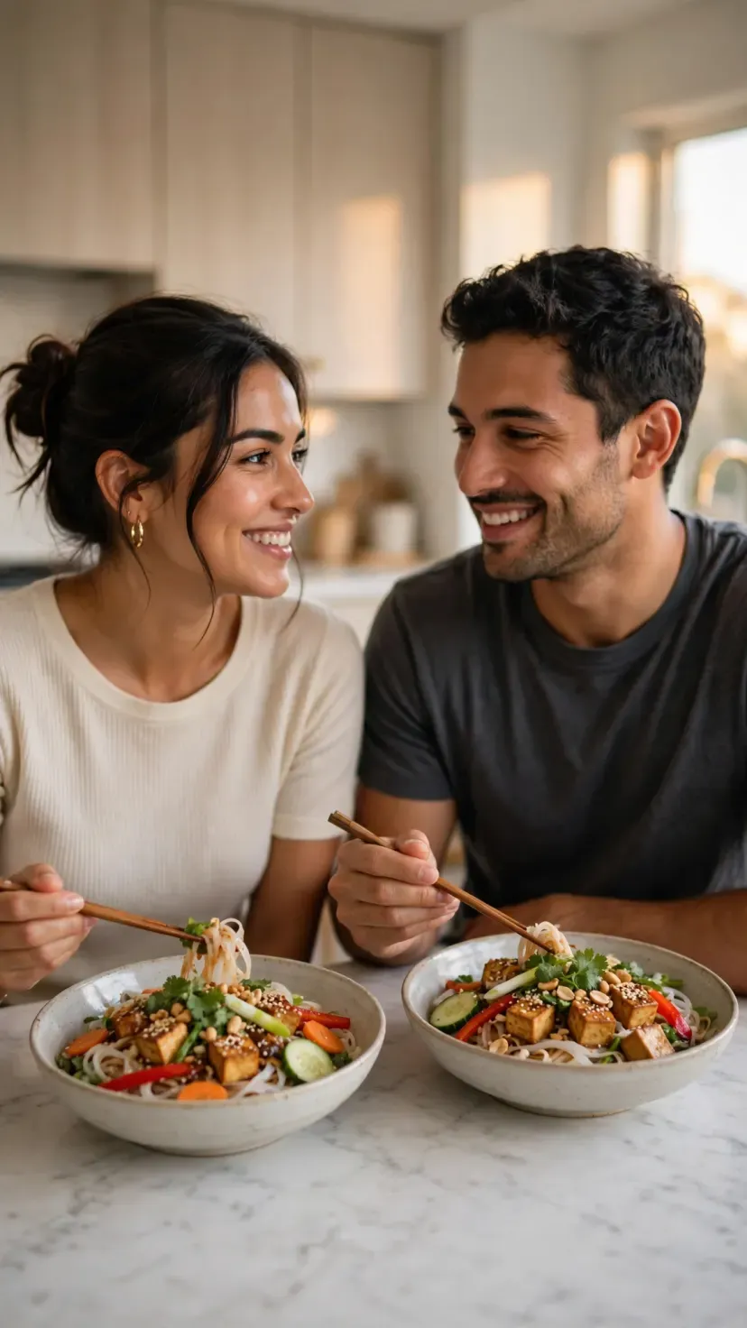 A meal shared at home